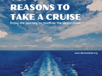 Devon alexis travel blog blogger top 5 reasons to take a cruise vacation go on a cruise travel