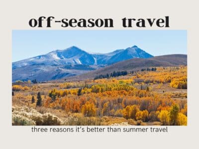 benefits of off-season travel