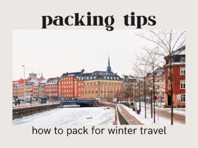 how to pack for winter travel